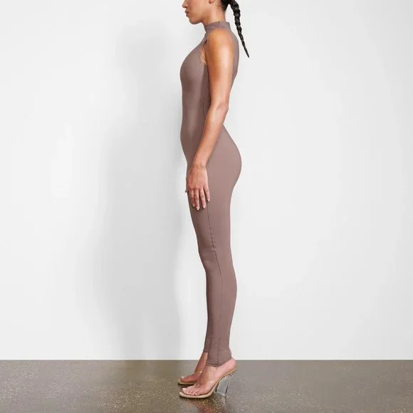 SKIMS Taupe Sleeveless Jumpsuit - Picture 2 of 4